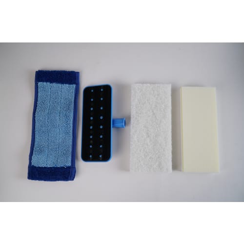 Swivel Pad Holder with Microfiber, Scrubbing and Eraser Pads